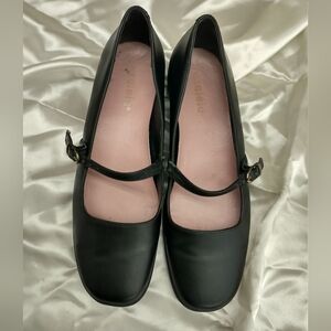 Black Mary Jane Flats
